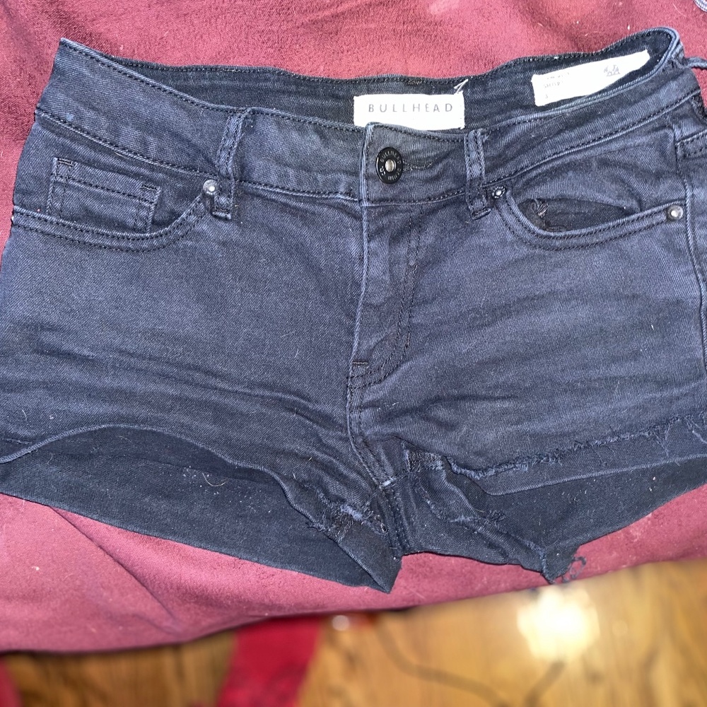 Bullhead Black Denim Short Shorts Women's Size 3